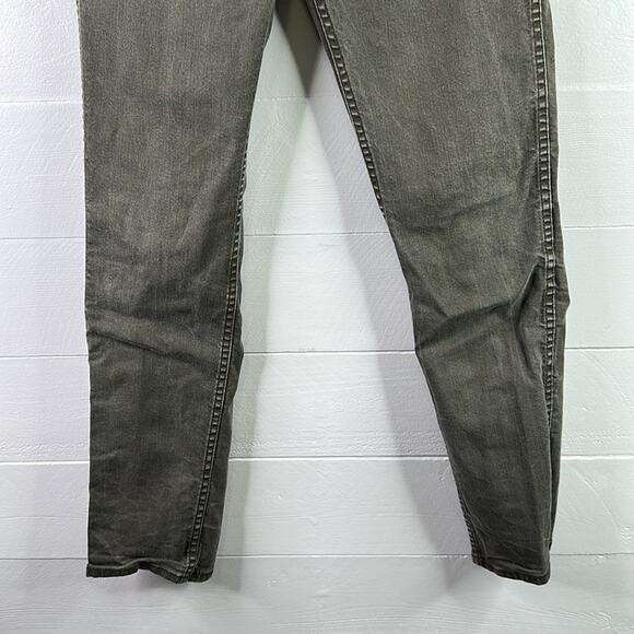 LEVI'S 511 Gray Green Cotton Denim Jeans Straight Leg Pants Size 29 x 32 - Picture 7 of 10